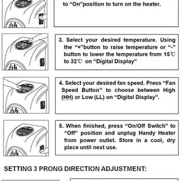 nuvio Compact Plug-in Space Heater 400 Watts Home/Office Fan Room Heater image 5