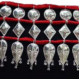 elite trade Metal Silver Jewel Set image 4