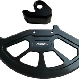 Premium Front Brake Disc Protector Black. Bike Crash Guard-image-96