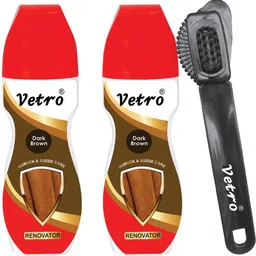 vetro suede dark brown & dark bown Shoe Care Kit-picture-21