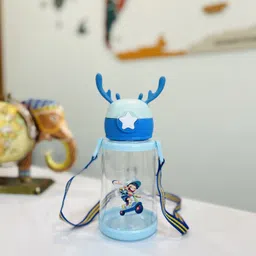 extrawish Cute Deer Horn Design Sipper School Bottle For Kids With Strap 603 ml Water Bottle-picture-14