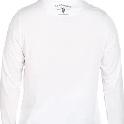 u.s. polo assn. Men Printed Round Neck Cotton Blend White T-Shirt image 5