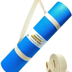 boldfite Yoga Mat For Men Women & Kids Eva Exercise Mat For Gym With Cover Strap Mattress 4 mm Yoga Mat-picture-27