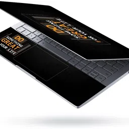 Anweshas Full Body Laptop Skin Sticker - Do Something Great on Black Self Adhesive Vinyl Laptop Decal 15.6 image 2