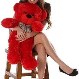 rk Stuffed/Cuddle /Soft Red Teddy Bear 3 feet - 29 inch-picture-12