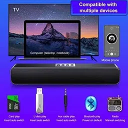SACRO AS_561S_WIRELESS E91 SOUNDBAR BLUETOOTH SPEAKER COMPATIBLE WITH ALL SMARTPHONES 48 W Bluetooth Soundbar image 2