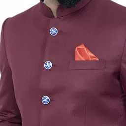 aljaami Men jodhpuri bandhgala Solid Suit image 4