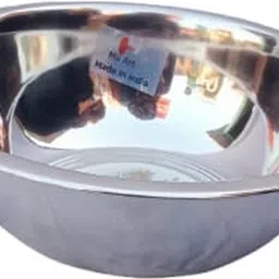 miiart Stainless Steel Serving Bowl Stainless Steel large Size Bowl/ set of 6pc, 1000ml Each, Silver image 4