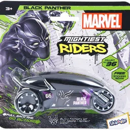 skoodle Marvel Pull-Back Rider Bike - Black Panther Edition, Marvel Inspired Toy Bikes-picture-30