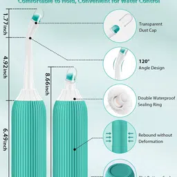 vhd 500ML Retractable Handheld Bidet Spray Portable of Anti-slip with Travel-Bag Bidet Nozzle image 4