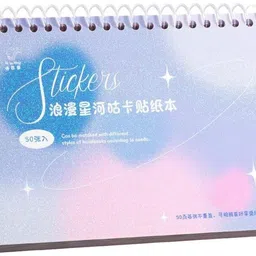 samvardhan 12.5 cm Sticker Book Set for Kids – 50 Sheets/4000 Kawaii Stickers ,Spiral Binding Self Adhesive Sticker image 3