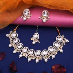 atasi international Alloy Gold-plated Gold, White Jewel Set-picture-22