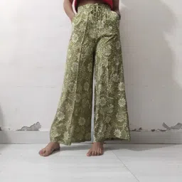 fesnova GREEN PLAZZO Women Pyjama image 4