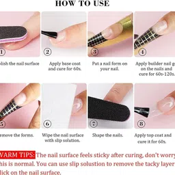 bolt bee Solid Builder Gel for Nails - Clear 3D Non-Stick, Hard Gel for Carving Patterns. image 5