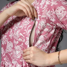 pristyle Women Gown Pink Ankle Length Dress image 4