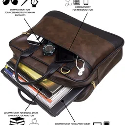 mintfox Men & Women Brown Messenger Bag image 4