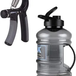 pheonix Amazing Quality Combo of Sports Gallon 1.5 Litre Shaker Bottle & Hand Gripper Fitness Accessory Kit Kit-picture-15