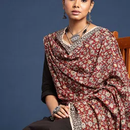 Taavi Printed Kalamkari Cotton Dupatta-picture-20
