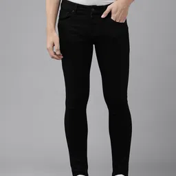 SPYKAR Men Black Super Skinny Super Slim Fit Low-Rise Clean Look Stretchable Jeans-picture-19