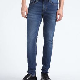 Flying Machine Men Blue MJ Mankle Skinny Fit Mid-Rise Clean Look Stretchable Cropped Jeans-picture-20