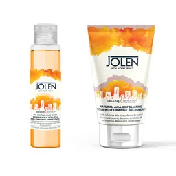 Jolen New York Set of Natural AHA Exfoliating Scrub & Oil-Control SA Face Wash - 200 ml-picture-26
