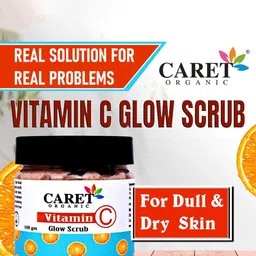 CARET ORGANIC Vitamin C Glow Scrub For Softening Skin - 100 g image 2