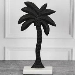 Maison Modern Black Medium Palm Tree Sculpture Metal Figurine Showpiece-image-19