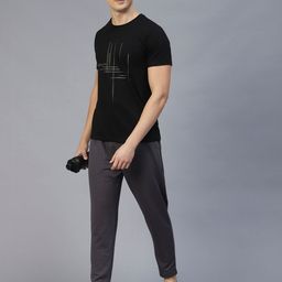 Rigo Men Charcoal Colourblocked Regular-Fit Sports Track Pants-picture-26