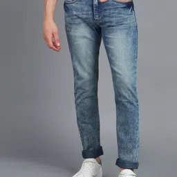 Urbano Fashion Men Blue Slim Fit Light Fade Stretchable Jeans-picture-15
