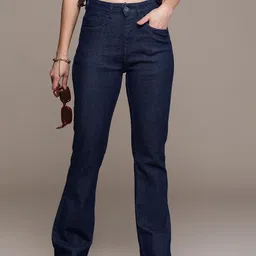 The Roadster Life Co. Women Flared High-Rise Stretchable Jeans-picture-34