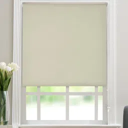 Deco Window Beige Solid Blackout Single Window Blind Curtain-image-85
