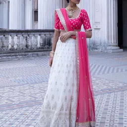 Renee Label Embroidered Beads and Stones Ready to Wear Lehenga & Blouse With Dupatta-picture-13