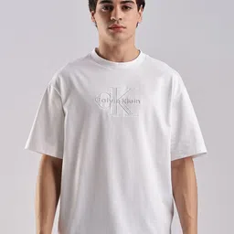 Calvin Klein Jeans Men Embroidered Brand Logo Printed Cotton Relaxed Fit T-shirt-picture-32