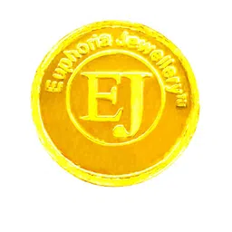 Euphoria Jewellery 24KT Gold Coin-1gm image 5