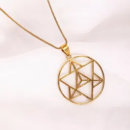 Studio One Love Brass-Plated Contemporary Pendant With Chain-picture-13
