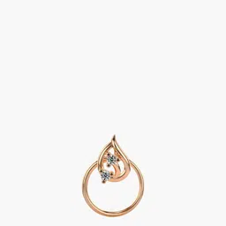 VALANOVA Women Sterling Silver Diamond Nosepin-image-76