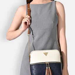 LAVIE Signature Women Colourblocked Crossbody Tasselled Sling Bag-picture-38