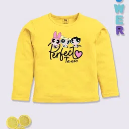 YK X Minute Mirth Girls Power Puff Girls Printed Pure Cotton T-shirt-picture-18