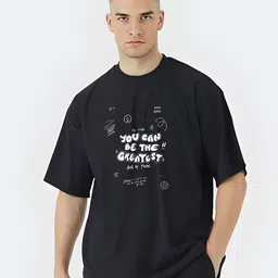 Stitchmeashirt Men Activchill Typography Printed Pure Cotton Relaxed Fit T-shirt-picture-44