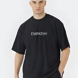 Stitchmeashirt Men Activchill Typography Printed Pure Cotton Relaxed Fit T-shirt-image-93