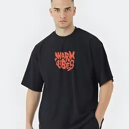 Stitchmeashirt Men Activchill Typography Printed Pure Cotton Relaxed Fit T-shirt-image-37