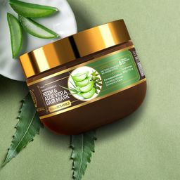 Khadi Natural Damage Repairing Neem & Aloe Vera Powered Botanics Hair Mask 200 gm-picture-26