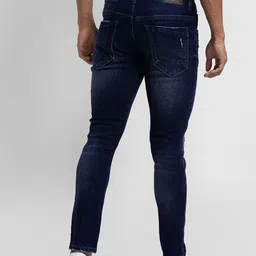 SPYKAR Men Skinny Fit Slash Knee Heavy Fade Stretchable Jeans image 2