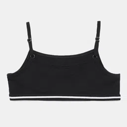 Charm n Cherish Girls Pack Of 2 Beige & Black Non-Padded & Non-Wired Bra image 5