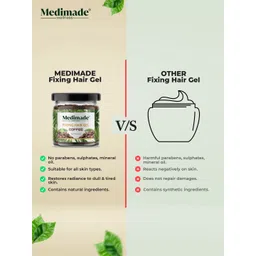 Medimade Real Botanicals Coffee Fixing Hair Gel with Vitamin E & Pro Vitamin B5 - 30 g image 2