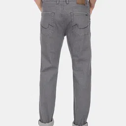 AD By Arvind Men Grey Slim Fit Low Distress Jeans 98.5% Cotton image 3
