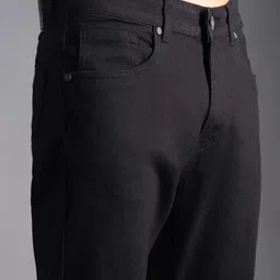 High Star Men Straight Fit Mildly Distressed Light Fade Jeans image 4