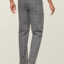 XYXX Men Pack Of 2 Multicoloured Checked Super Combed Cotton Antimicrobial Lounge Pants image 2