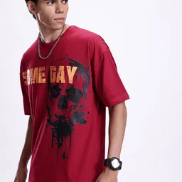 Kook N Keech Typography Printed Oversized T-shirt image 2