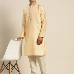 SOJANYA Ethnic Motifs Embroidered Pastel Kurta image 4